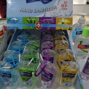 Small Bottle of Colored Alcohol-based Hand Sanitizer Gel