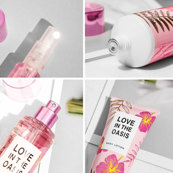 Ladies' Body Lotion with European and American Floral and Fruity Fragrance Notes. Cross-border Skin Care Moisturizer, Perfume Body Spray Gift Box Set - Image 4