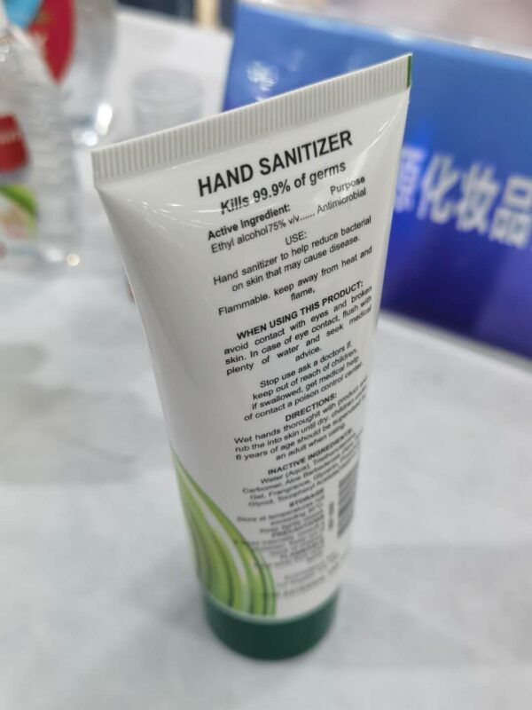 Tubular Portable Alcohol-based Hand Sanitizer Gel (No Rinsing Required) - Image 2