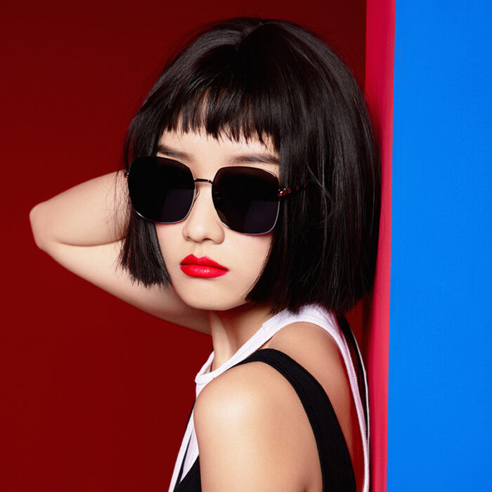 薇尚小香风偏光防紫外线太阳镜5579