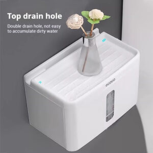 Multifunctional bathroom tissue box