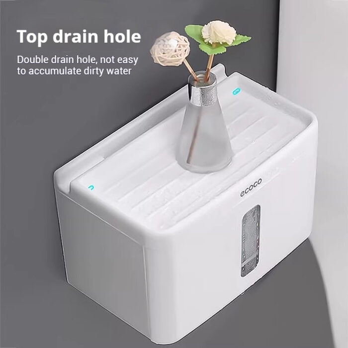 Multifunctional bathroom tissue box