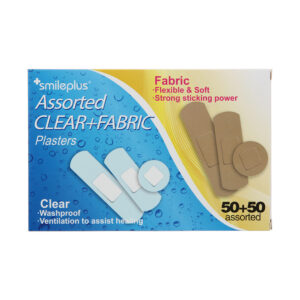 Family Value Pack Plasters (Assorted Clear+Fabric Plasters)HY6311