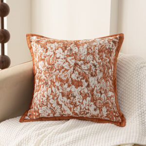 Rabbit Hair Pumpkin-Patterned Cushion Cover