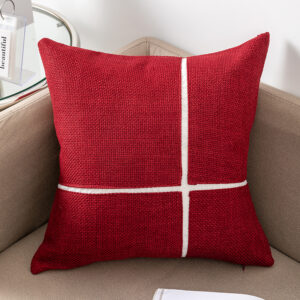 Loop Pile Diamond-Patterned Cushion Cover