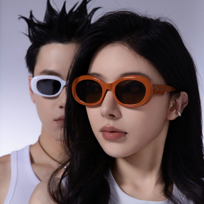 薇尚猫眼高级放紫外线太阳镜8018