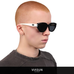 薇尚复古猫眼放外线太阳镜8052