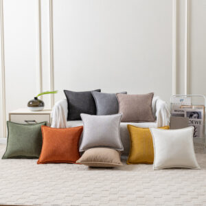 Tadpole Velvet Piped Pillow Cover