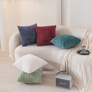 Loop Pile Checkered Pillow Cover