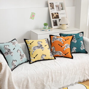 Rabbit Hair Large Bubble Double-Sided Cushion Cover