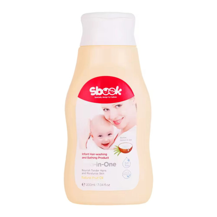 Sbook Gentle Tear-Free 2-in-1 Baby Bath & Shampoo