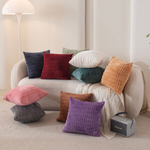 Plush Small Bamboo Joint Pillow Cover